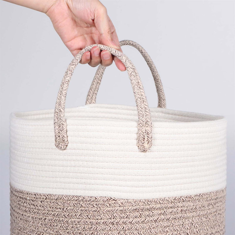 Bhargava Laundry Basket with Handles, 40 x 35 x 35