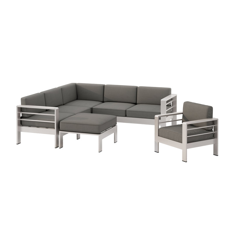 Canapé modulaire avec coussins Caggiano