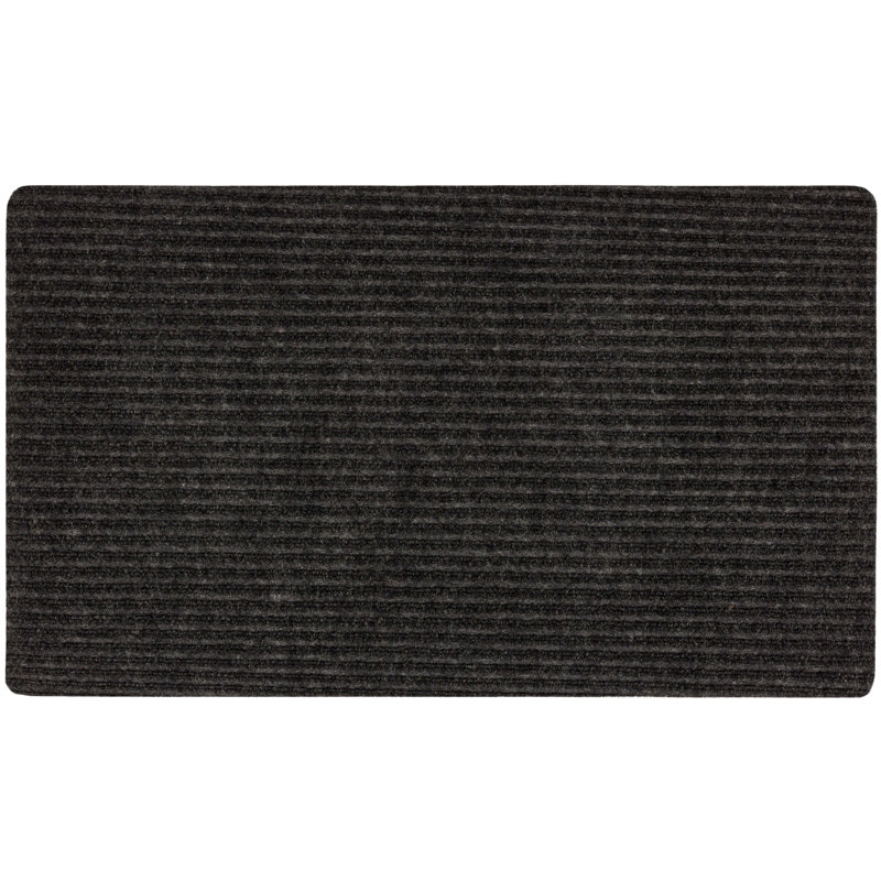 Paillasson intérieur / extérieur antidérapant double jeu, Gris anthracite, 18 po x 30 po