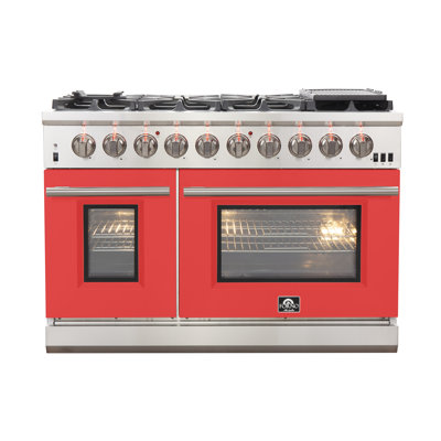 Capriasca 48" 6.58 cu. ft. Freestanding Gas Convection Oven