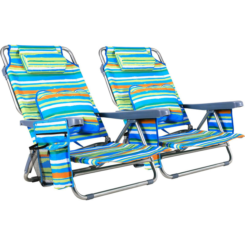 Folding Beach Chair, Green