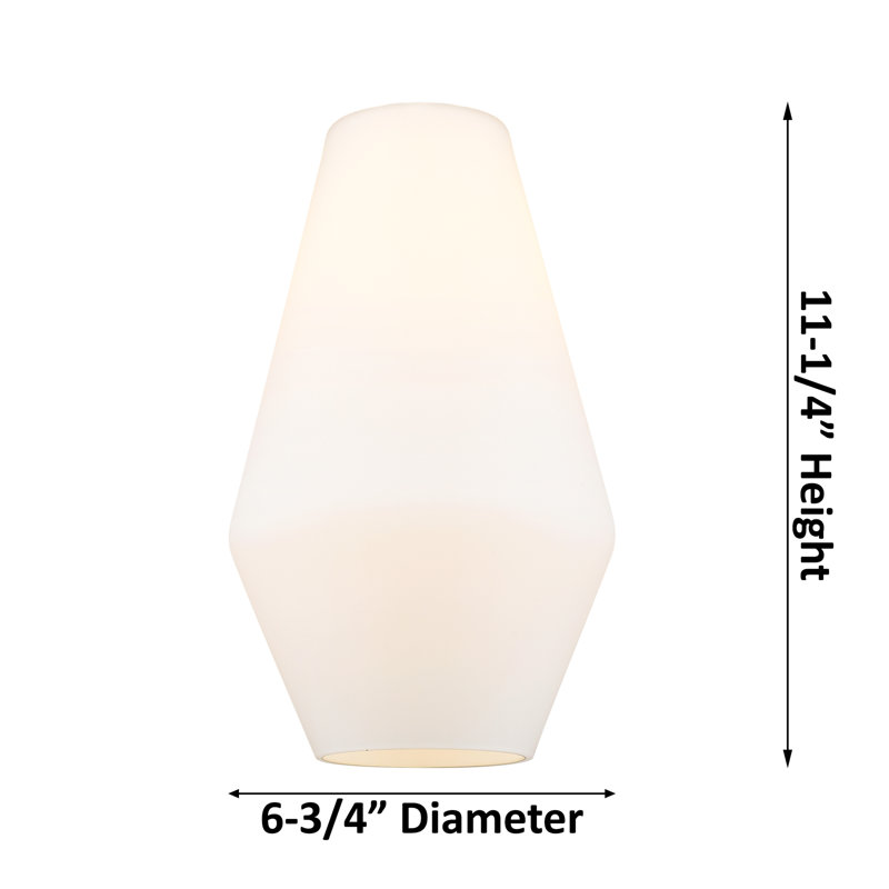 Plafonnier semi-encastré en verre Amylea, Laiton brossé