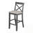 3-Piece Dining Table Set With 2 Cross Back Chairs-121547816-121547821