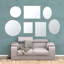 Modern Frameless Beveled Oval Wall Bathroom / Vanity Mirror-21562910