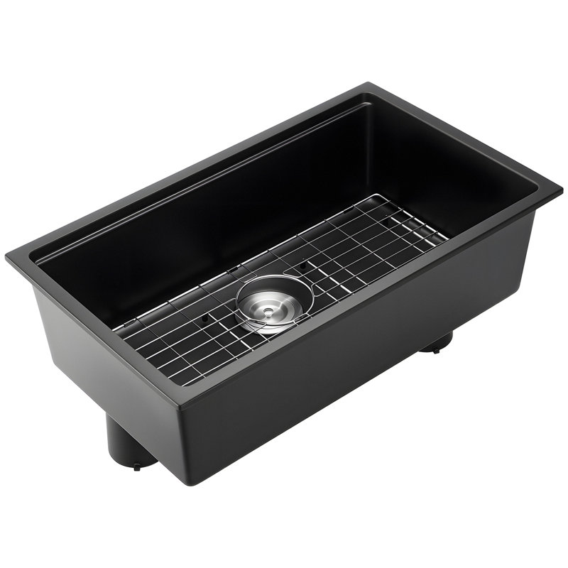 Évier de cuisine en granite à cuve simple encastrable pour bar pour véhicule récréatif