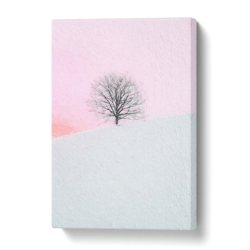 A Winter Tree at Sunset - Wrapped Canvas, 60 cm H x 40 cm W