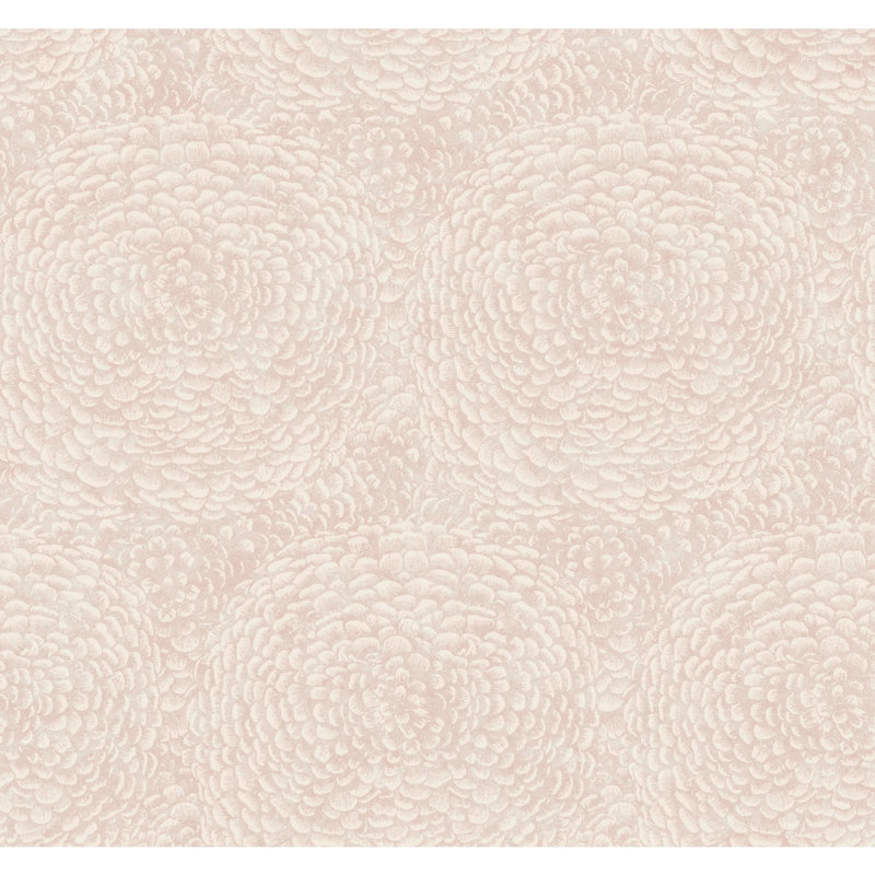 Papier peint Floret, Rose