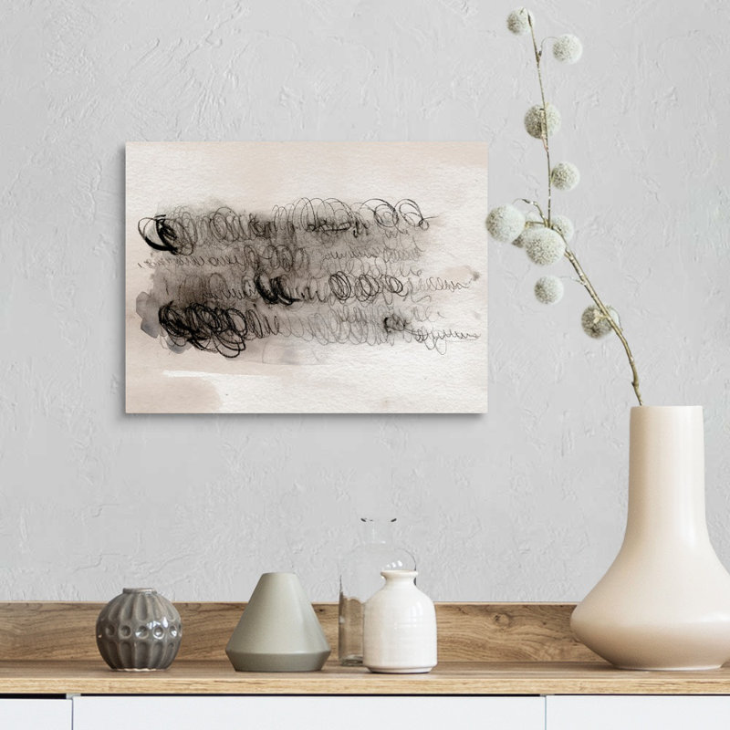 Scribble Abstracts I par Jennifer Paxton Parker - reproduction d'art sur toile, Toile tendue, H 12 po x l 16 po x P 1,25 po