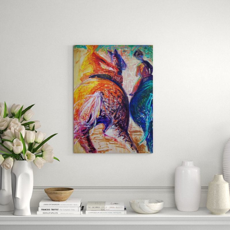 Riding Academy Painting by Ed Bruckner