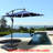 Revonda 98 " W Rectangular Lighted Cantilever Umbrella with Crank Lift-224864842
