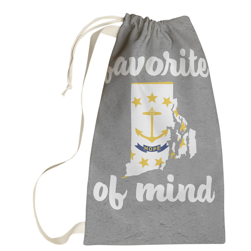 Fabric Laundry Bag with Handles, Small (64" H x 20" W x 1.5" D), Rhode Island