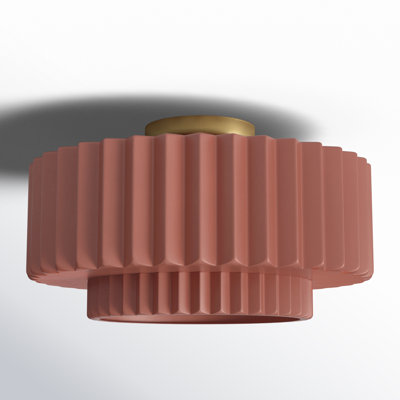 Wilbury Dottie Ceramic LED Semi Flush Mount