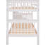Twin Size Bunk Bed With Three Drawers - & Functional Bedroom Piece In White Stairway Twintwin Maximize Space-1267062569
