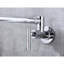Robinet de cuisine pliant, fixation murale, rotation sur 360 °, fabrication en laiton, placage, fonction à double poignée pour un débit d'eau silencieux et fonctionnel, fonction, revêtement-1951258713