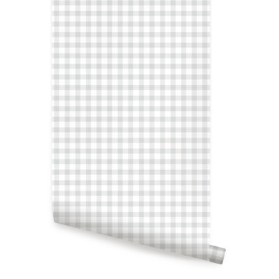 Gingham Check Pattern Peel And Stick Wallpaper