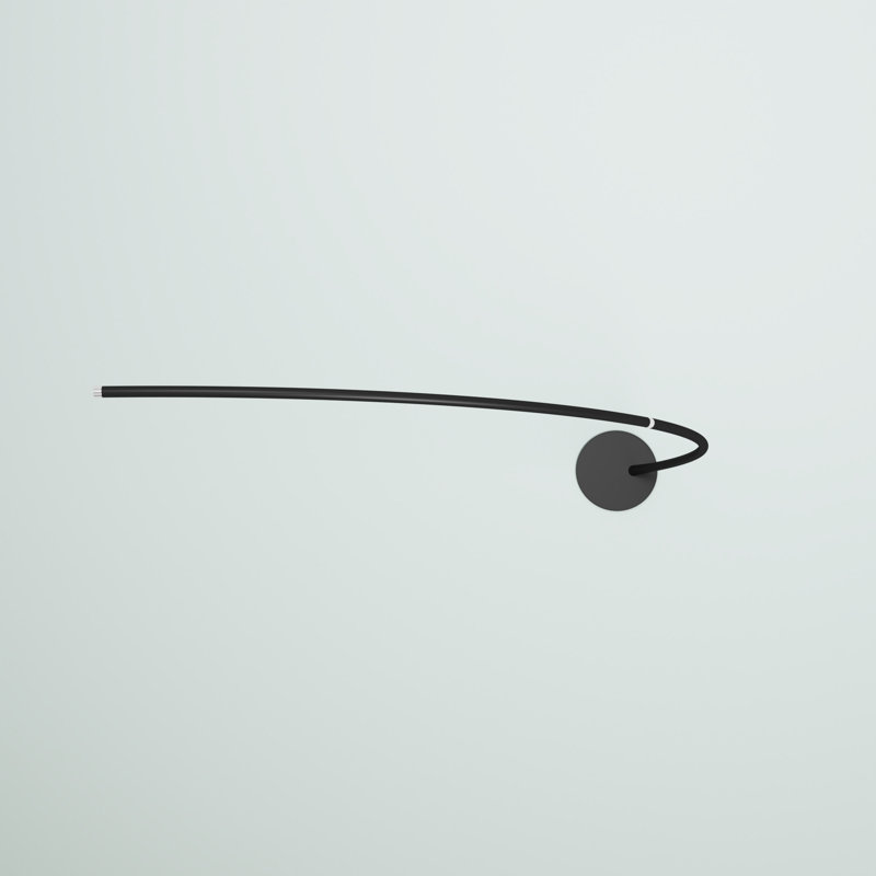 Spataro 80'' Arched Floor Lamp, Black