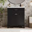 Meuble-lavabo de 30 pouces avec lavabo en céramique, porte à fermeture en douceur et tablettes réglables-1546004967-1546004966