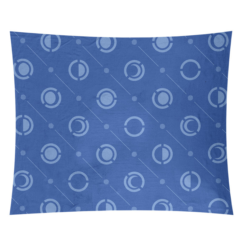 Tapisserie, H 27,5 po x l 37,5 po, Bleu foncé