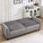 3-Piece Velvet Living Room Set Two Reclining Accent Chair with Ottoman & a Convertible Sofa Bed