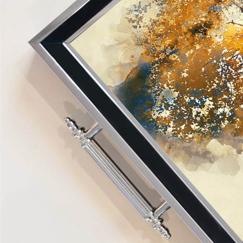 Élégant plateau en verre de 19,7 po x 11,4 po x 1,4 po | Fabrication 100% verre durable | Facile à nettoyer avec un chiffon humide | Idéal pour le service, la présentation décorative et l'organisation | Ajout élégant à la décoration intérieure