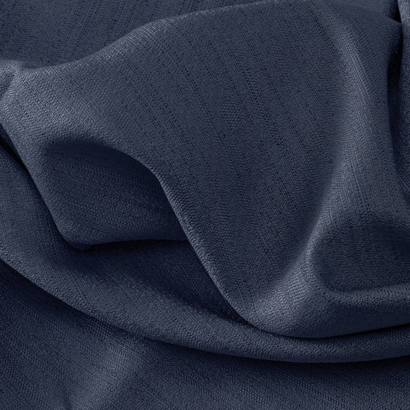 Jaronda Premium Curtains w/ an Elegant Soft Sheen Fabric, Room Darkening & Lined Single Curtain Panel, 54" W x 45" L, Navy