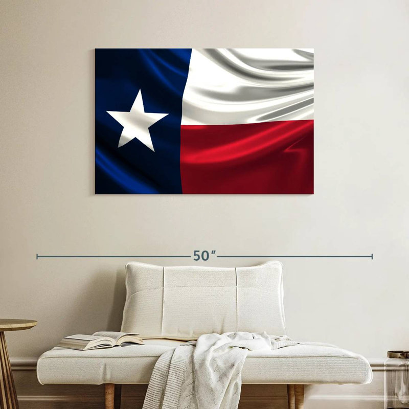 Borges Windy Texas Flag, 26" H x 39" W