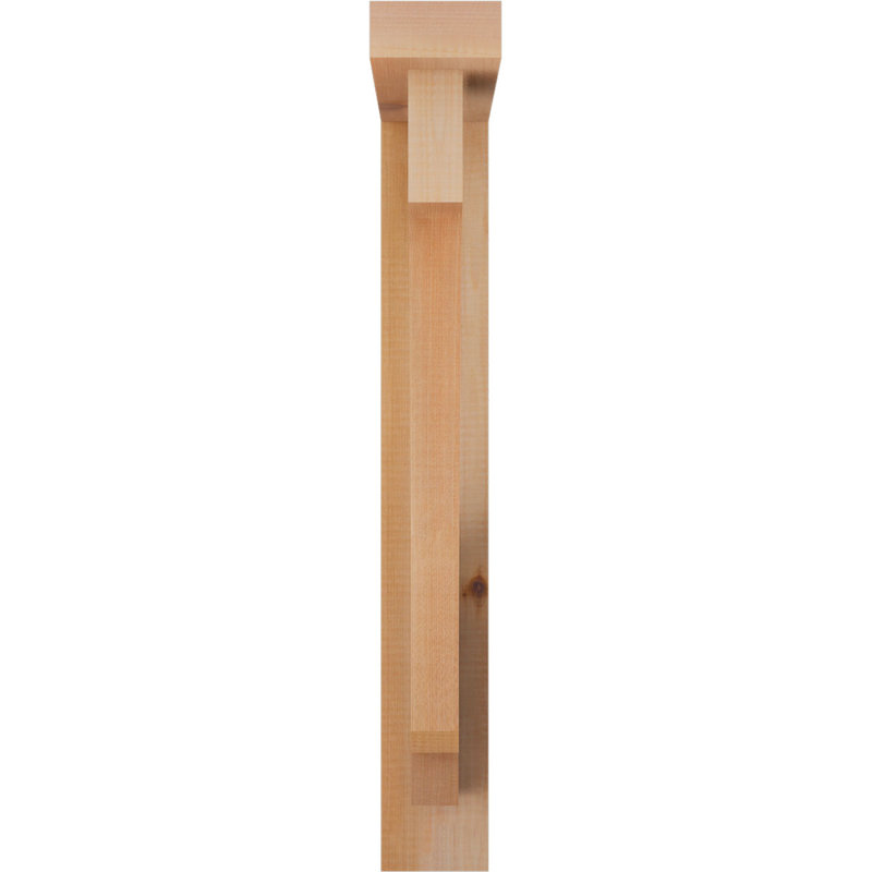 Support de bloc impérial avec entretoise décalée, 26 x 18, Cèdre rouge occidental de l 3 1/2 po (lisse)