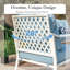 Ensemble de mobilier d'extérieur pour 7 personnes avec coussins épais et options de coussin bleu, beige, gris clair-92434909