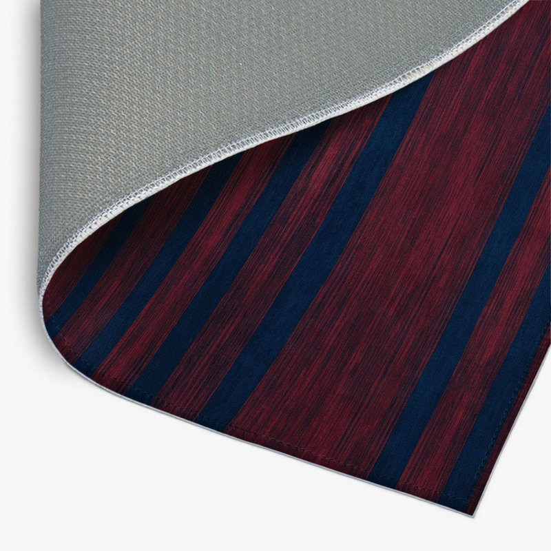 Tapis intérieur / extérieur rouge HorizontalStripes, Rectangulaire 2 pi x 3 pi