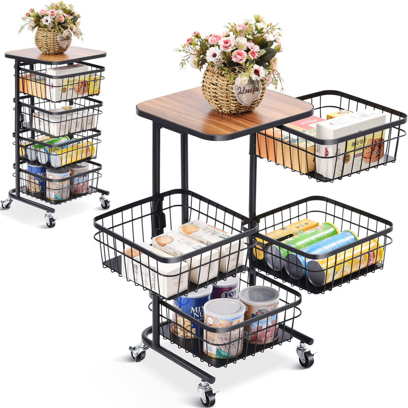 Fenton Wood Cabinet Shelving Rack