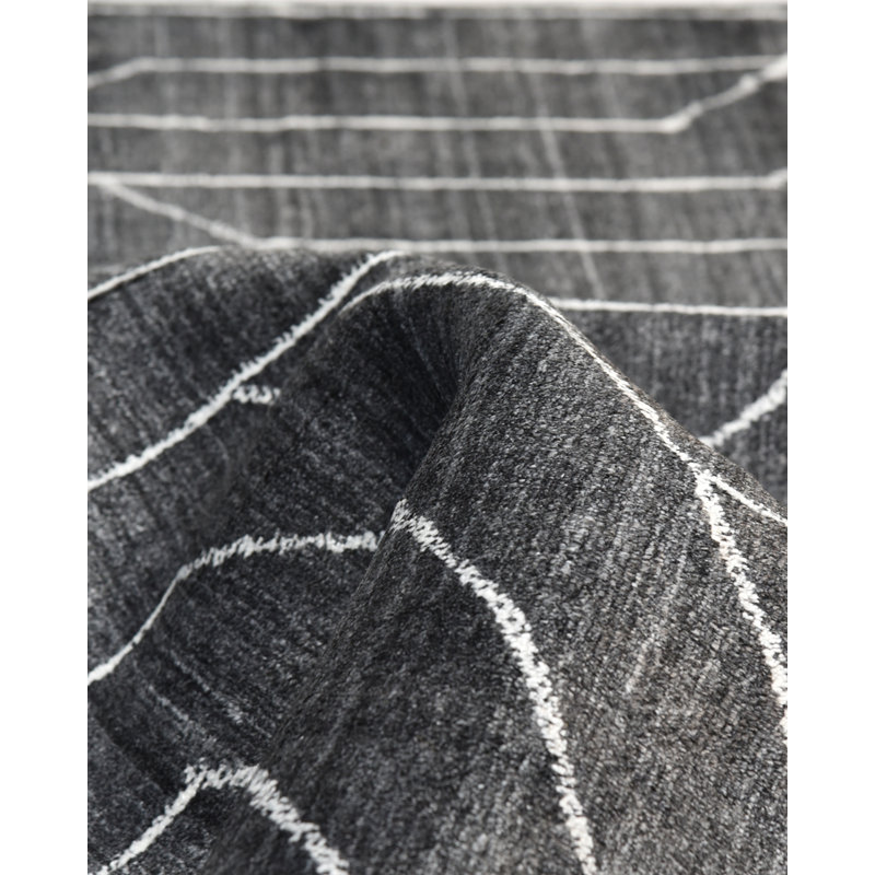 Kali Hand Knotted Geometric Area Rug, Rectangle 8' x 10'