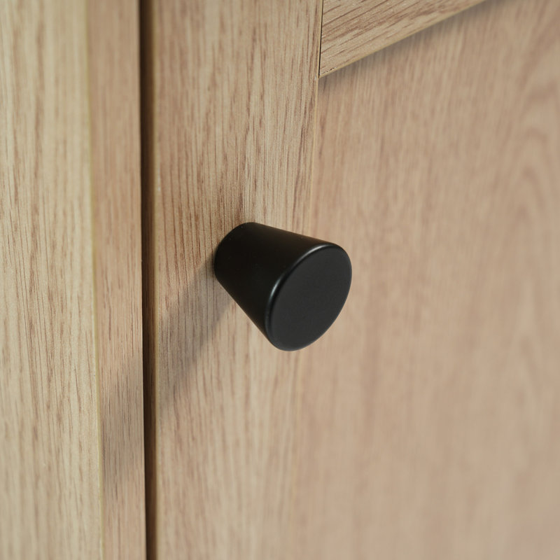 Meuble-lavabo 18,5 po avec lavabo réversible en résine et porte réversible, meuble-lavabo avec pied en bois massif et tablettes réglables