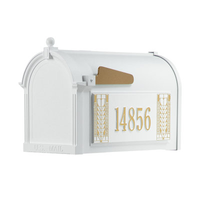Package: Capitol Mailbox Frank Lloyd Wright Tree Of Life Package #2 (Capitol Mailbox,  Personalized Tree Of Life Sides)