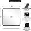 Miroir de salle de bain rectangulaire arrondi moderne Inse | Cadre en acier inoxydable-782489614-751417638