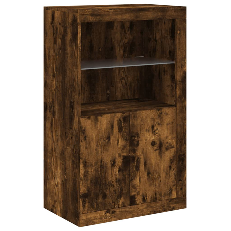 Baraa Rectangle Accent Cabinet, Smoked Oak