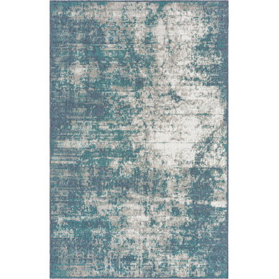 Tapis d'extérieur Ayton couleur océan