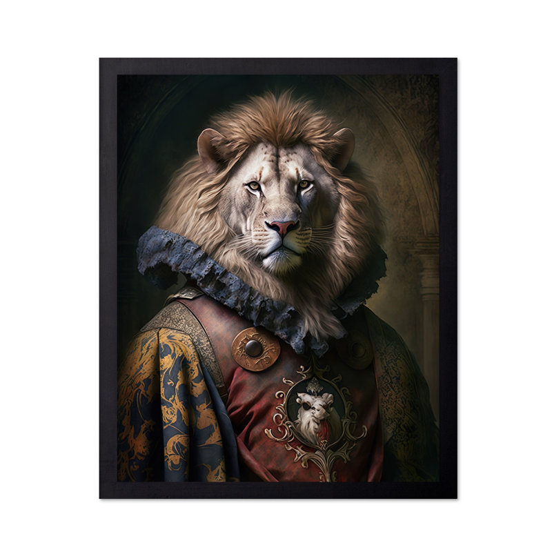 Lion aristocratique, Sans cadre, Affiche, H 24 po x l 32 po