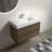 Rosehill Wall Mounted Single Bathroom Vanity with Engineered Stone Top-988716577-988716766