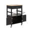 Haverhille Solid Wood Top Kitchen Trolley-2130009430