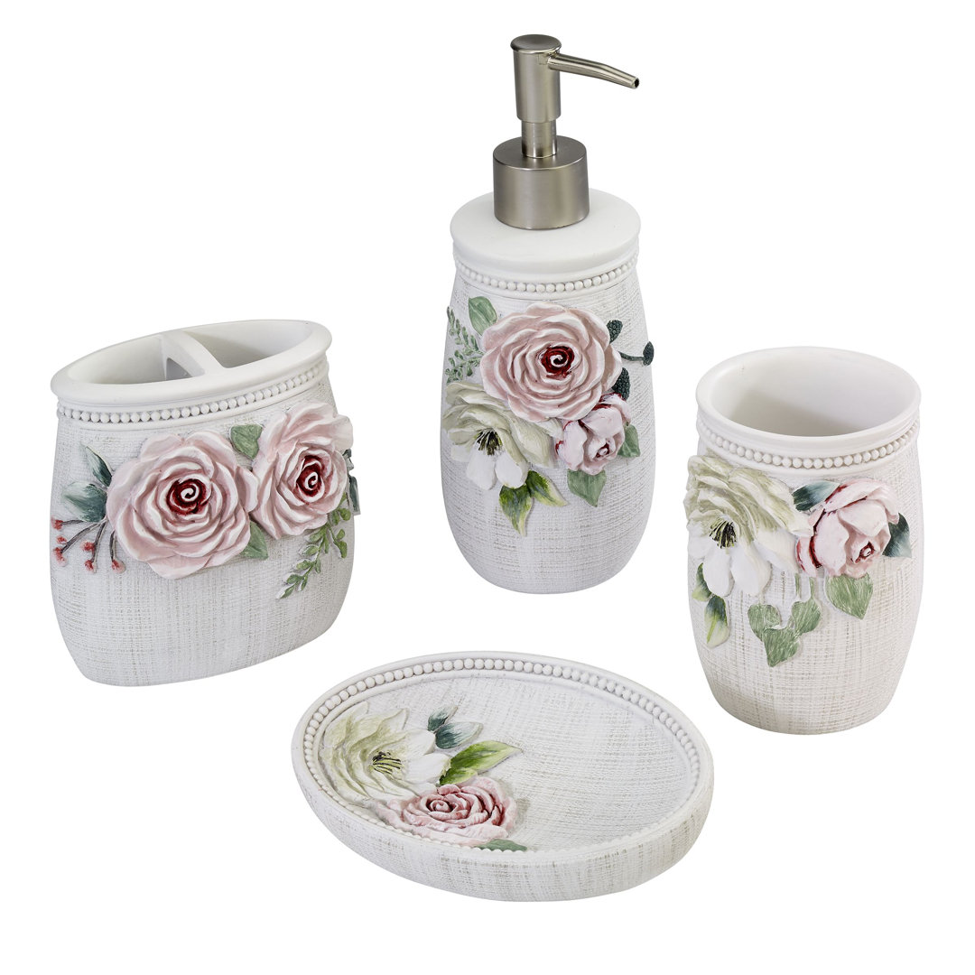 Spring Garden Bath 4 Pc Accessory Set Avanti Linens