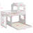 Wooden Bunk Bed, Loft Bed With Playhouse, Farmhouse, Ladder And Guardrails-2132699179