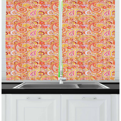 Paisley Pointed Kitchen Curtain