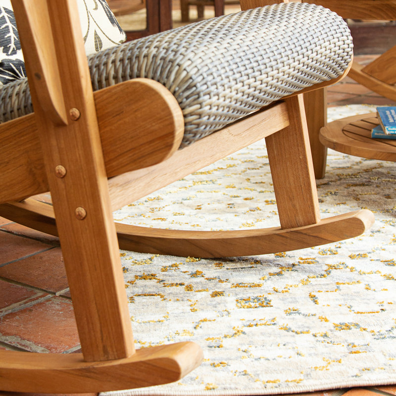 Dezi Teak Outdoor Rocking Chair
