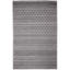 Tapis gris / noir en polyester tissé à la main Jeom-1230404148