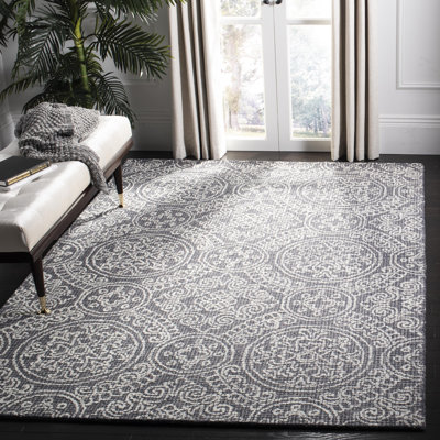 Tapis en laine touffeté à la main Sulema