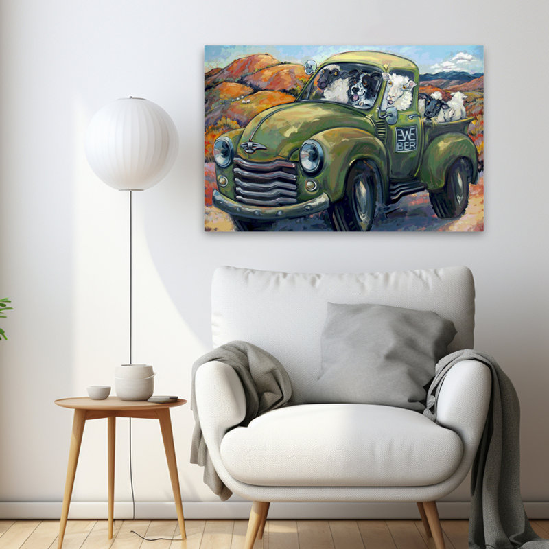 Eweber - animaux, art urbain et pop, surréalisme, voitures, chiens, art, H 24 po x l 36 po