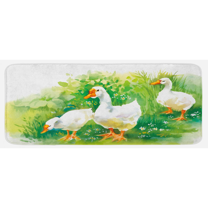 Tapis de cuisine en caoutchouc canard