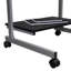 Chariot d'ordinateur compact avec rangement