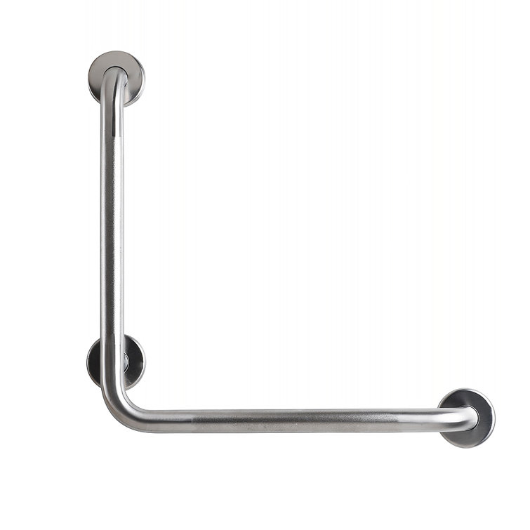 CSI Bathware 19" Vertical Angle Left Bathroom Safety Grab Bar