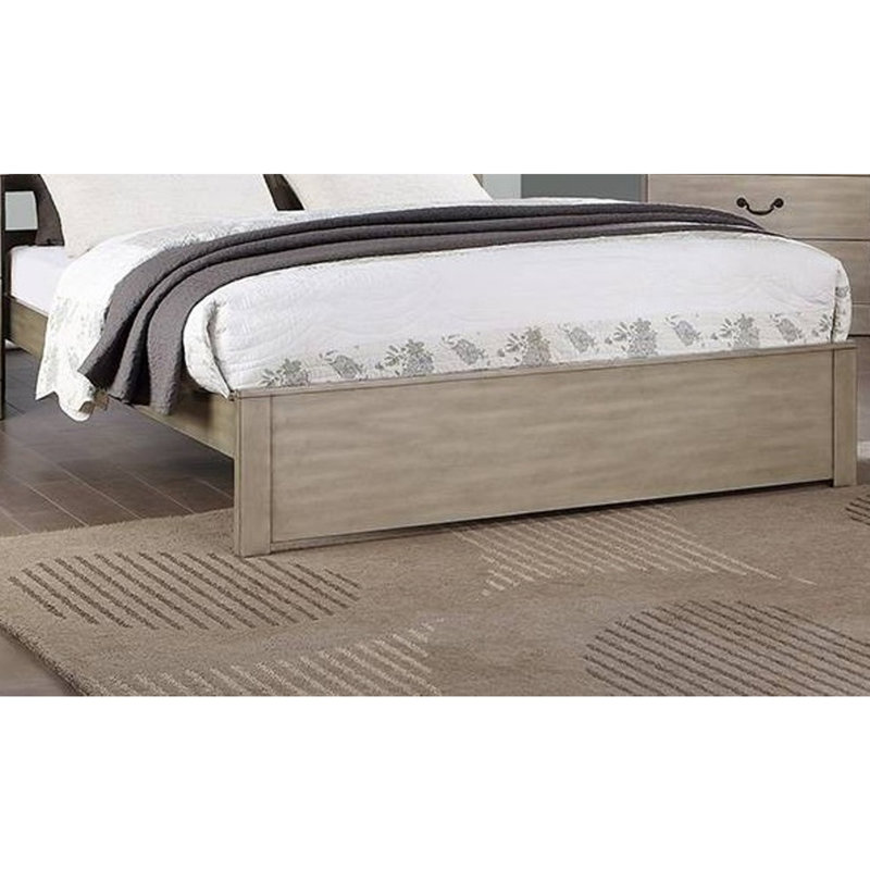 Mobilier de chambre à coucher à tête de lit rustique à deux panneaux de style rustique 1 pièce, Très grand californien